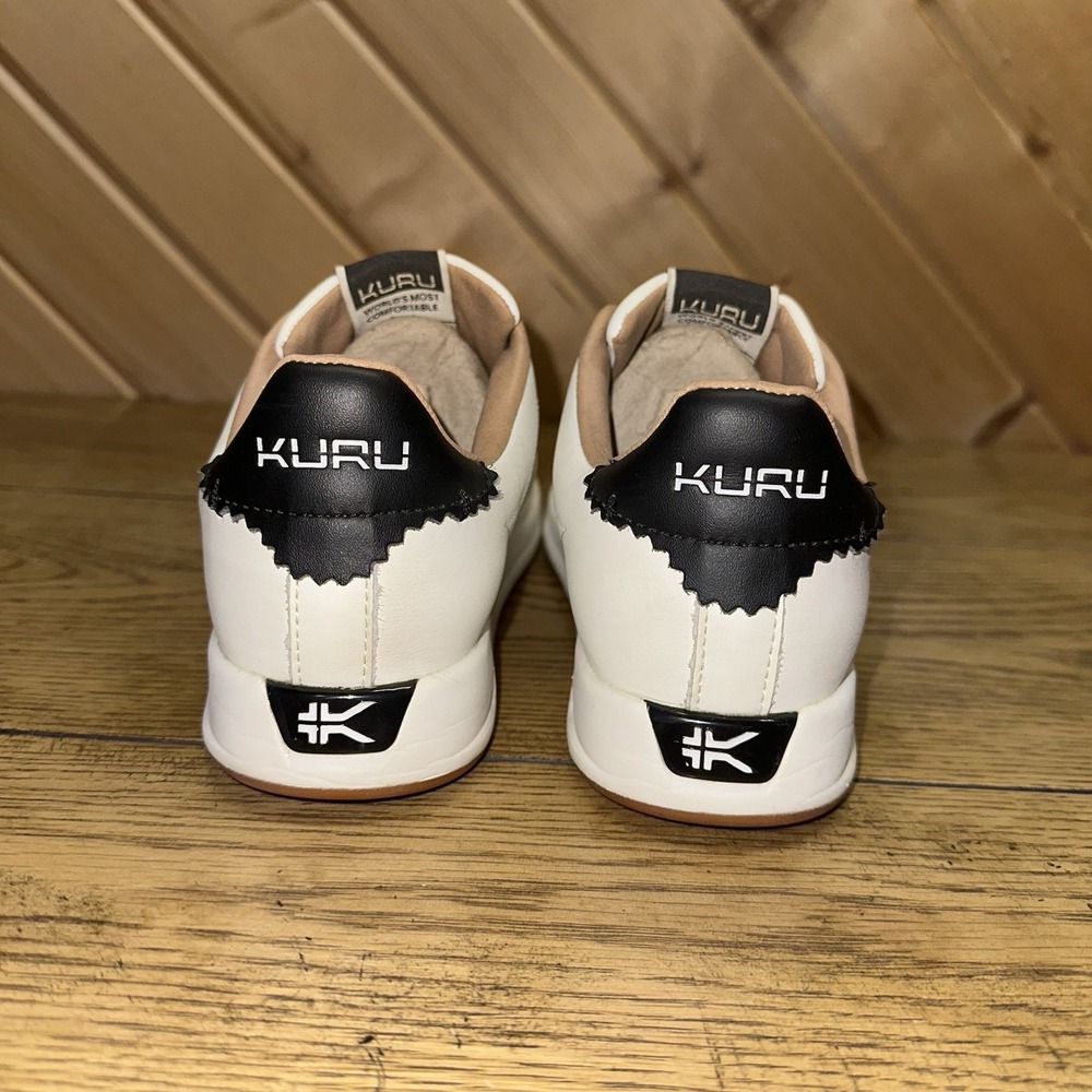 KURU CLOUD Classic White Leather Low Top Walking Shoes 20630290 Women's 9 M $129 - Picture 3 of 11